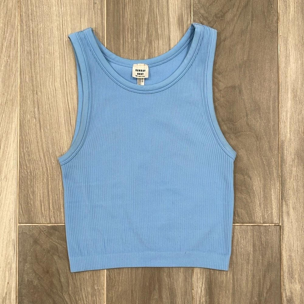 ARITZIA SUNDAY BEST - baby blue top